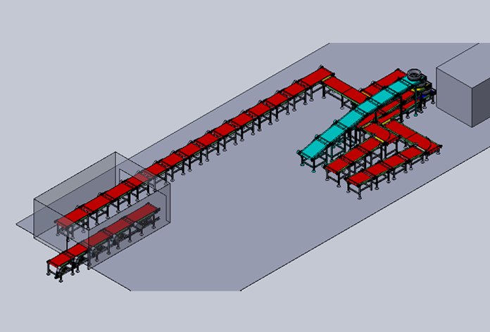 VR  Automatic conveyor line With Vision system